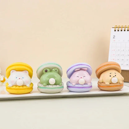 Cute Animal Spit Bubble Burger Toy – Stress Relief Pinch Toy for Kids, Office Fun & Desktop Decor