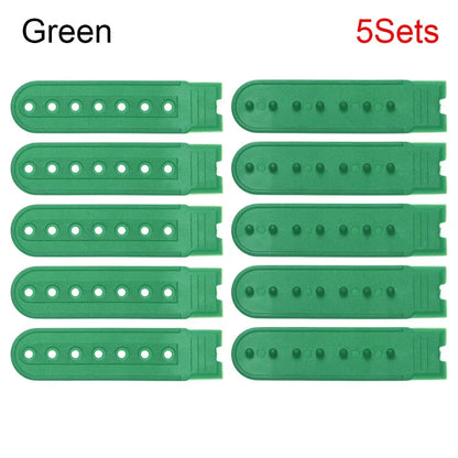 5 Sets Snapback Strap Replacement - 7 Hole Colorful Hat Repair Buckle Clips for Baseball Cap Accessories