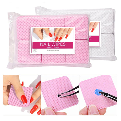 Nail Polish Remover Wipes – Non-Woven Nail Cleaning Pads for Women & Beauty Salon Use