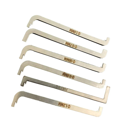 11Pcs Lock Pick Set - Double-Head Tension Wrench Turning Tools Emergency Unlock Kit for DIY Locksmith Beginners