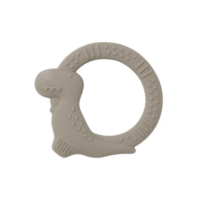 BPA Free Silicone Dinosaur Teether - Baby Molar Stick Chew Toy for Toddlers Infant Teething Relief
