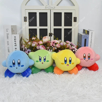 4 Styles Kirby Plush Doll – Pink, Yellow & Green Anime Stuffed Toy for Kids’ Christmas & Birthday Gifts
