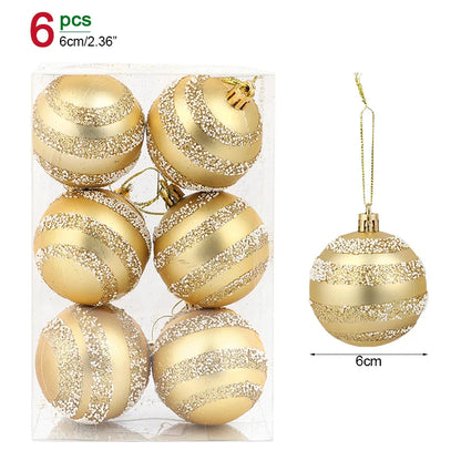 Christmas Ball Ornaments – Hanging Tree Pendants for Xmas, Home Decor, 2026 New Year & Holiday Gifts