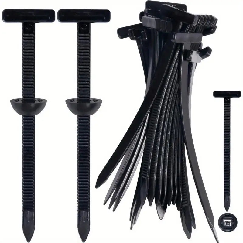 Cable Tie Buckle Clips - Core Nail Fastener Clips for Fender, Trunk & Panel Repair