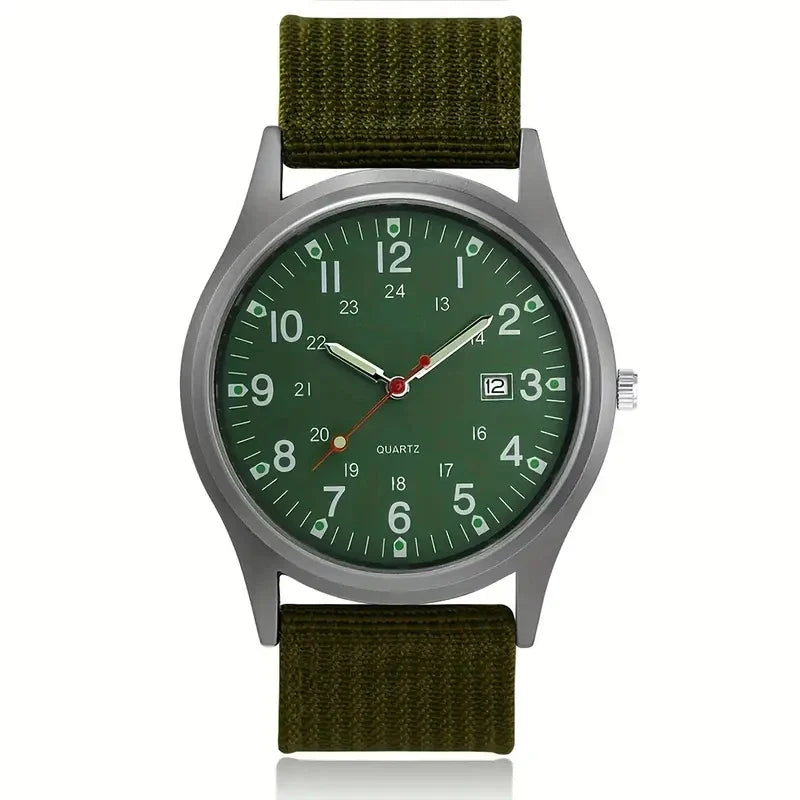 Luxury Men’s Quartz Watch - Waterproof Big Dial Wristwatch with Luminous Hands Fashion Design