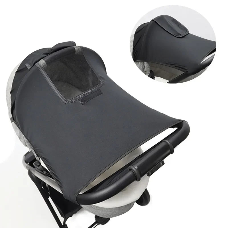 Universal Baby Stroller Sun Shade - UV Protection Canopy Cover for Infant Prams & Car Seats