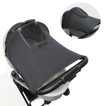 Universal Baby Stroller Sun Shade - UV Protection Canopy Cover for Infant Prams & Car Seats