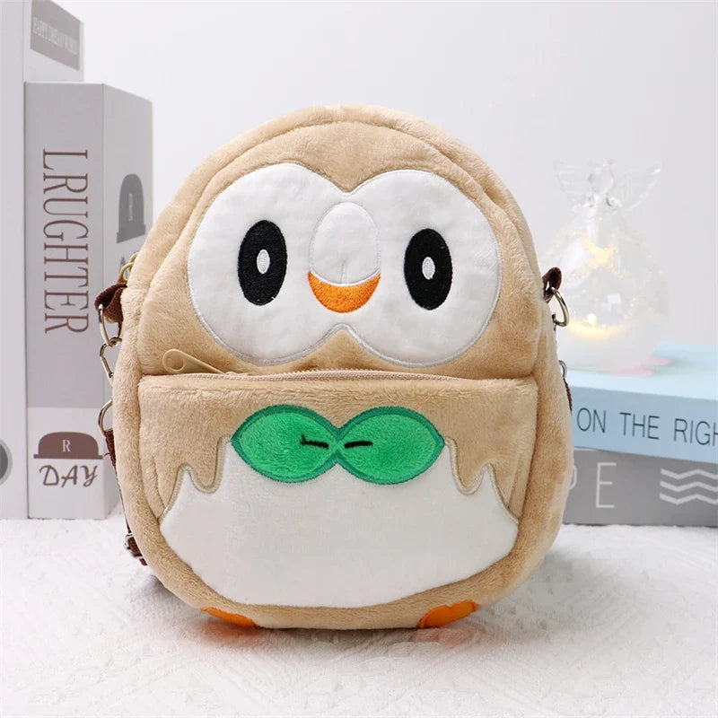 Pokemon Plush Shoulder Bag - Gengar Lucario Mimikyu Snorlax Pikachu Anime Kawaii Toy Gift for Kids