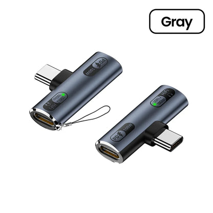 100W USB-C OTG Splitter Adapter - Type C Audio Headphone Fast Charging Data Transfer for iPhone 15/16 & iPad
