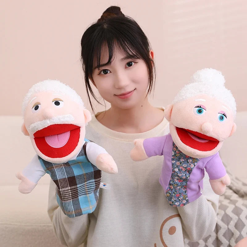 Kids Plush Hand Puppet Set - 28-33cm Role Play Toys for Bedtime Stories, Family Activities & Creative Learning