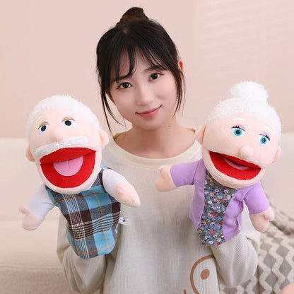 Kids Plush Hand Puppet Set - 28-33cm Role Play Toys for Bedtime Stories, Family Activities & Creative Learning