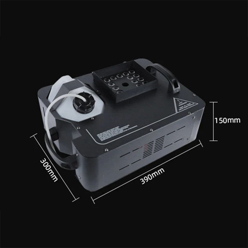 1500W RGB Smoke Machine Fogger - 24 LED Full Color Changing Stage Fog Effect Light for DJ Events, Parties & Performances
