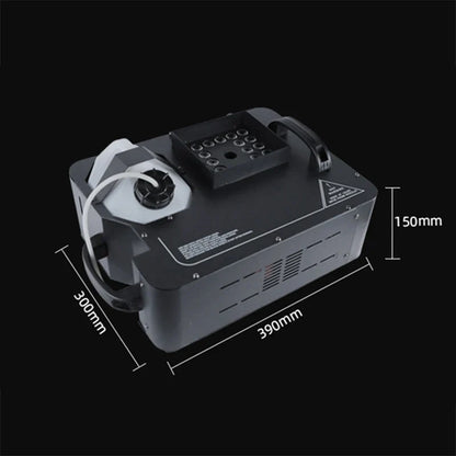 1500W RGB Smoke Machine Fogger - 24 LED Full Color Changing Stage Fog Effect Light for DJ Events, Parties & Performances
