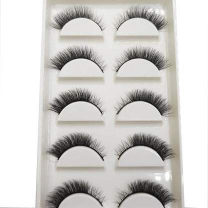 38 Styles 5 Pairs 3D Mink False Eyelashes – Natural Fake Lashes Makeup Beauty Tools