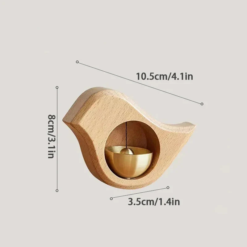 Wooden  Wind Chime Door Bell – Home & Room Decor, Front Door Reminder Bell