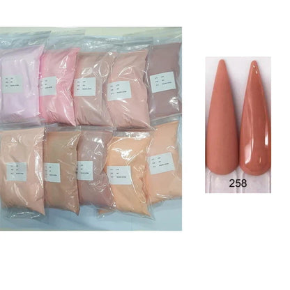 50g/100g Nude Nail Acrylic Powder Bulk Set – 4-in-1 Solid Crystal Extension, Dipping & Engraving Nail Art Monomer Wholesale