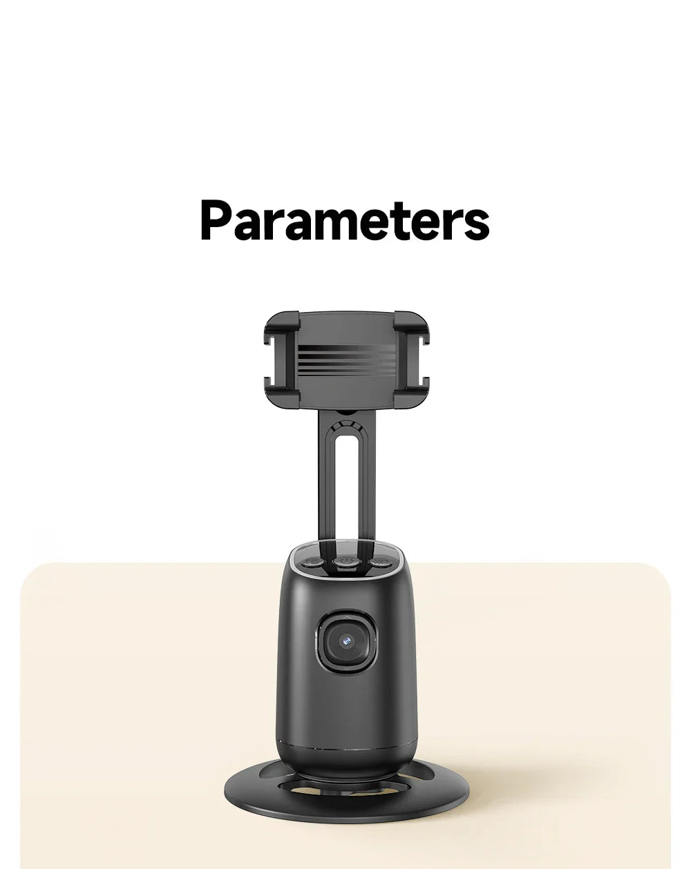AI Smart 360° Gimbal with Auto Face Tracking – All-in-One Phone Holder & Video Stabilizer Tripod