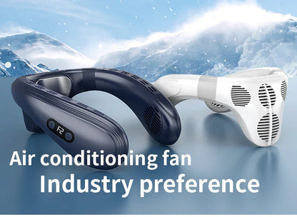 Portable Neck Fan 5200mAh – Rechargeable Wearable Semiconductor Cooling Fan, Personal Outdoor Neck Air Conditioner