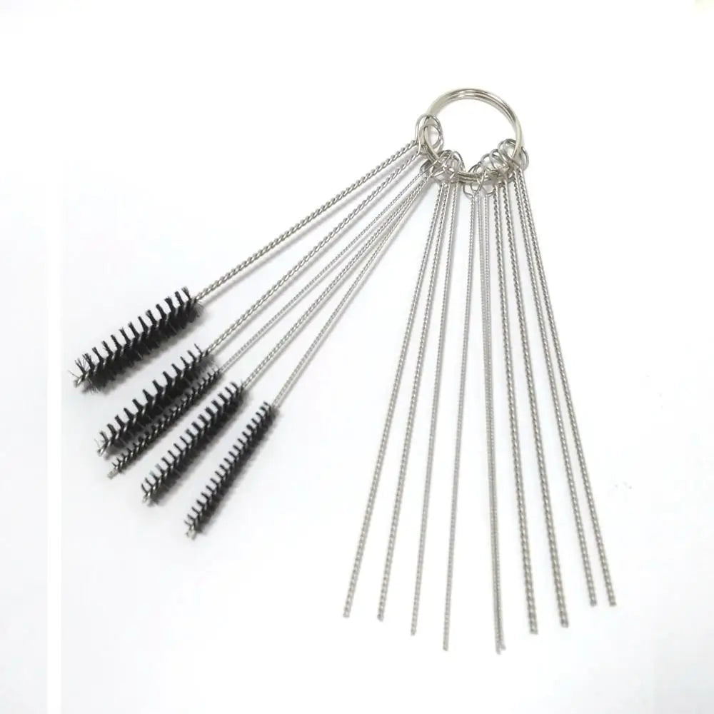 Carburetor Cleaning Tool Kit - Wire Brushes & Needles for Car, Motorcycle, Scooter & ATV Jets