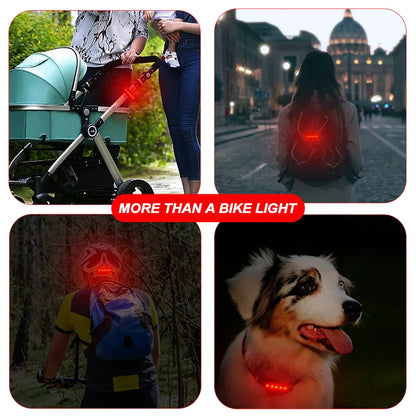 USB Rechargeable Ultra Bright Rear Bike Tail Light – Easy Install Cycling Safety Taillight for Bicycle Night Riding Accessory