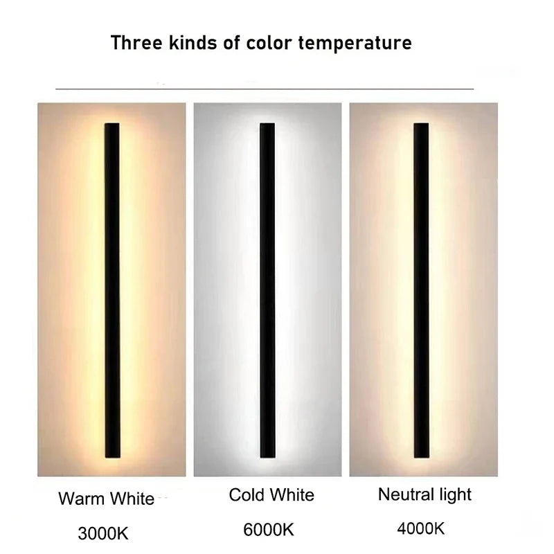 LED Outdoor Wall Light – Modern Waterproof IP65 Porch & Patio Lamp, Rainproof Exterior Wall Sconce for Garage & Garden
