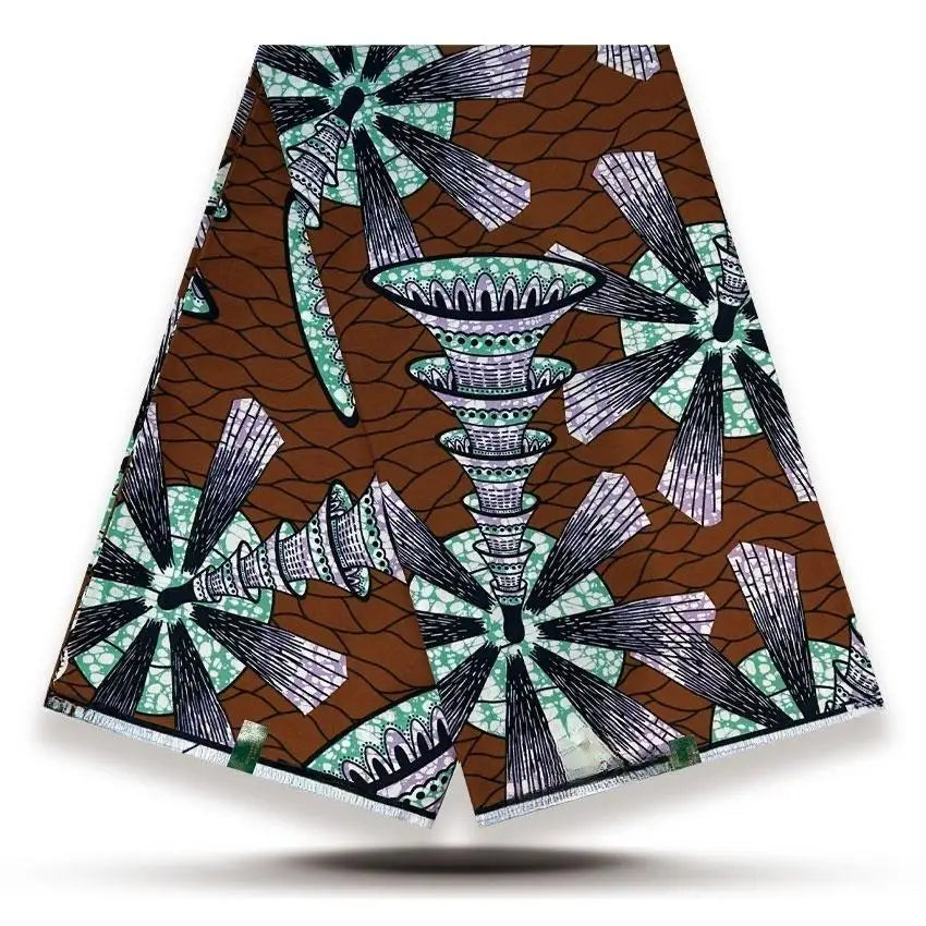 High Quality African Wax Print Fabric - 100% Cotton Soft Ankara Real Wax Fashion Material