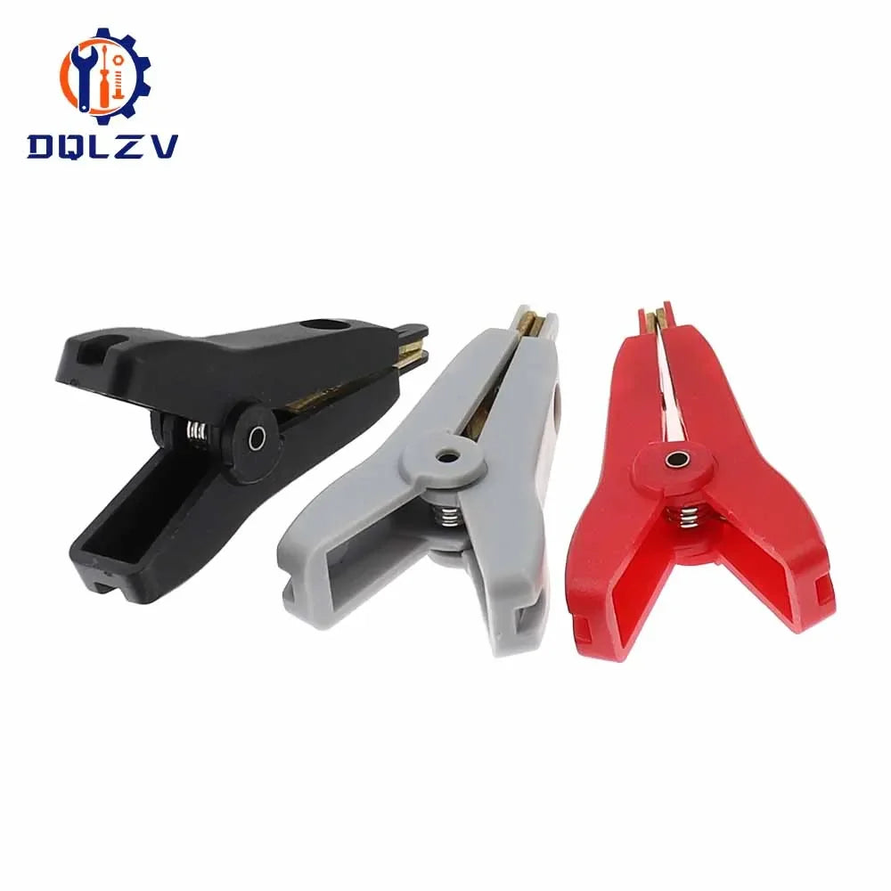 Insulated Crocodile Clips - 5A Copper Alligator Clamps for Cable & Battery Testing