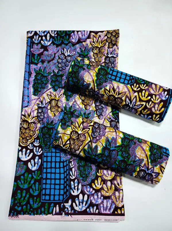 100% Cotton African Wax Print Fabric - High Quality Ankara Fabric 6 Yards