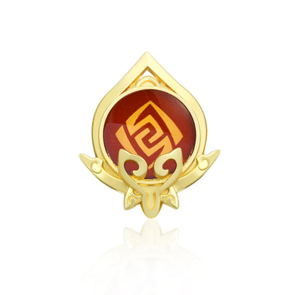 Genshin Impact Sumeru Vision Pins - Anime Character Element Badge Lapel Brooch Collectible Accessories