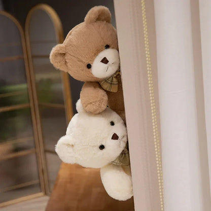 Cute Teddy Bear Plush Toy - Soft Stuffed Animal Doll for Kids, Valentine’s Day Gift & Home Decor