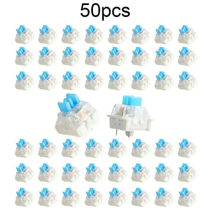 Keyboard Switch Replacement - 3 Pin Tactile Clicker Key Switches for Mechanical Keyboards