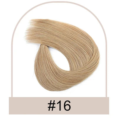 Silk Top Swiss Lace Clip-In Topper – Straight Real Human Hair Toupee with Bangs, Breathable & Soft, Blonde Color