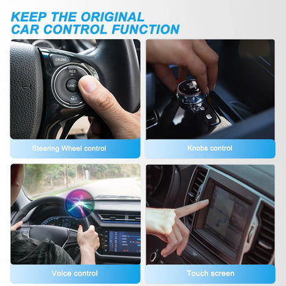 XUDA 2-in-1 Wireless CarPlay & Android Auto Adapter – Smart Plug & Play Dongle for Volvo, Benz, Cadillac, Jeep, Lexus, Buick, VW