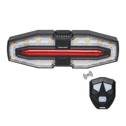 Wireless Remote Control Bike Turn Signal Tail Light – Rechargeable Bicycle Rear LED Direction Indicator for Road Cycling Safety