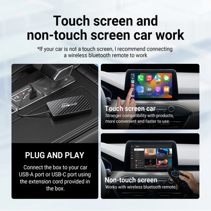 OTTOCAST Play2Video Pro – Wireless CarPlay & Android Auto Adapter for YouTube, Netflix, IPTV Car Accessories for Kia & Toyota
