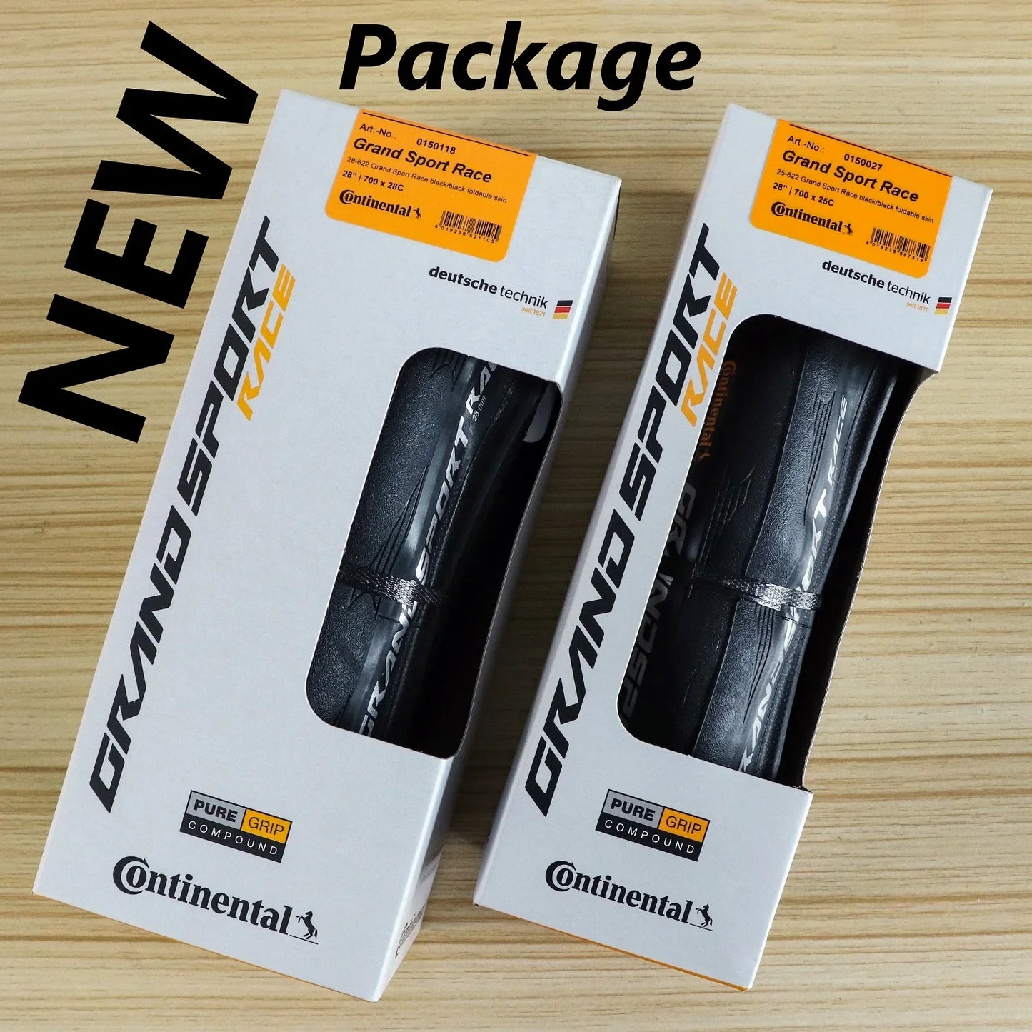 Continental Road Tire Bundle: ULTRA SPORT II & GRAND Sport Race - 700x23c/25c/28c Clincher Foldable Tires - 1 Pair for Road Cycling