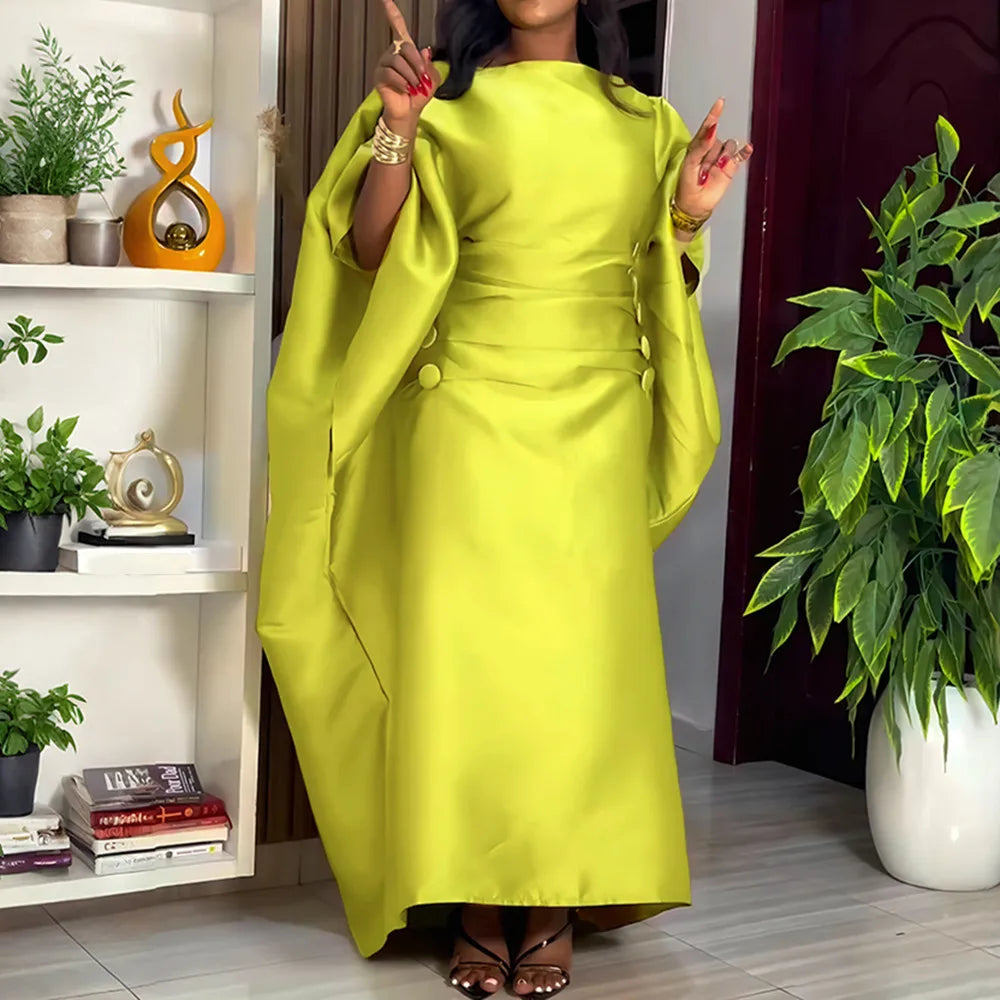 African Dashiki Maxi Dress - Traditional Ankara Kaftan Abaya Robe for Women