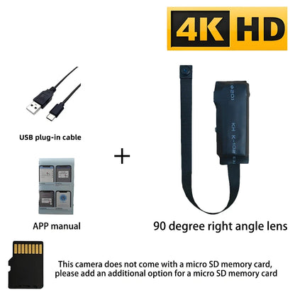 4K HD Mini WiFi Camera - Remote Viewing Motion Detection DIY Home Monitoring Camera