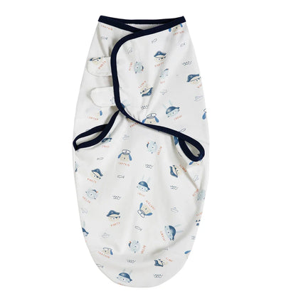 100% Cotton Newborn Swaddle Sleep Sack – Thick Infant Baby Wrap Cocoon Diaper Bag (INSULAR Summer)