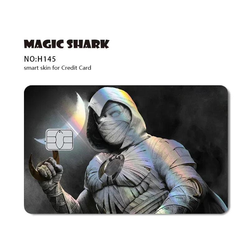 Magic Shark Evil FBI Holographic Laser Money & Card Sticker – Shiny Credit, Bank, Debit Film Cover