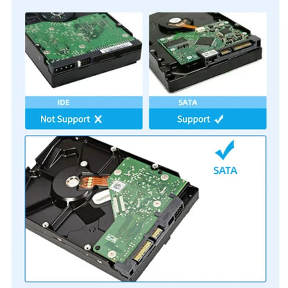 3.5 Inch HDD Case USB 3.0 to SATA External Hard Drive Enclosure | Supports Up to 10TB