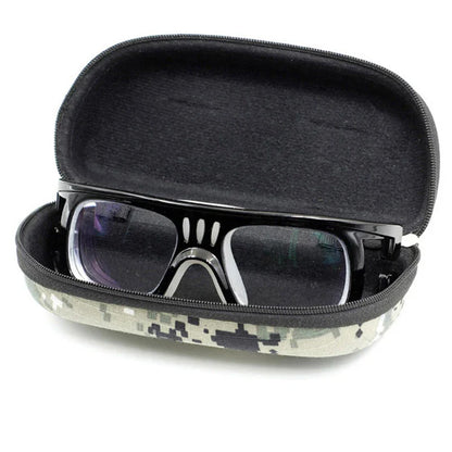 Camouflage Outdoor Sports Glasses Case – Thickened Zipper Sunglasses Storage Box, Anti-Stress & Military Portable
