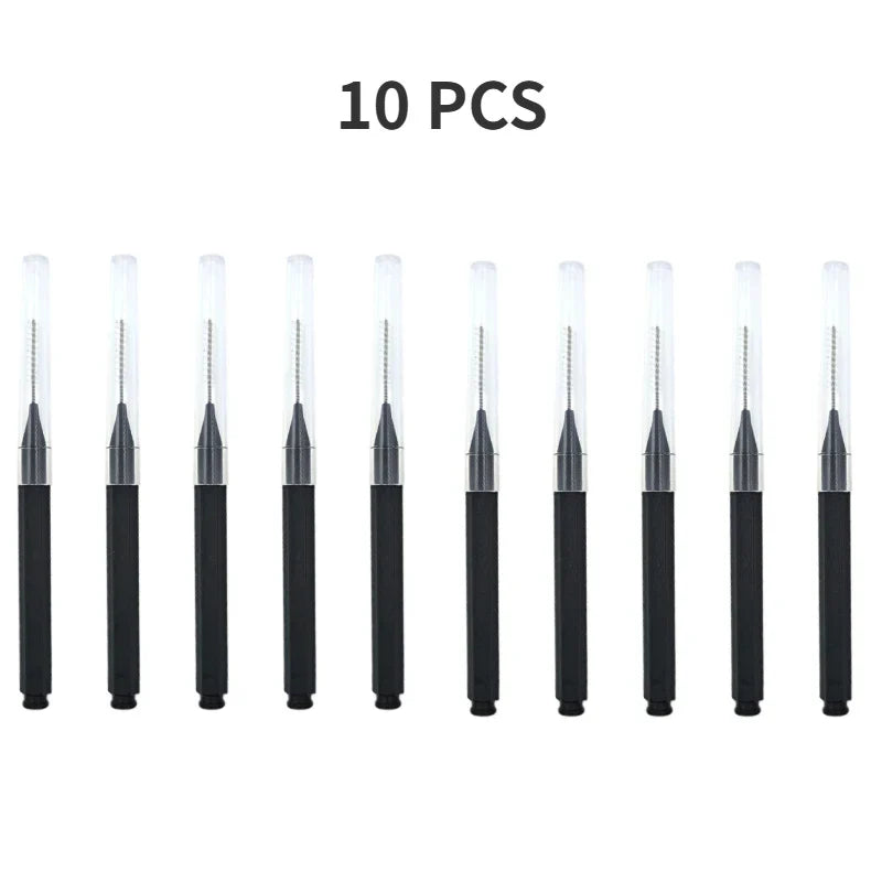 5/10/50PCS Mini Eyebrow & Lash Brushes – Disposable Bendable Brow Perm & Micro Eyelash Applicator Tools