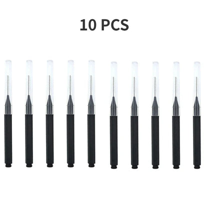 5/10/50PCS Mini Eyebrow & Lash Brushes – Disposable Bendable Brow Perm & Micro Eyelash Applicator Tools