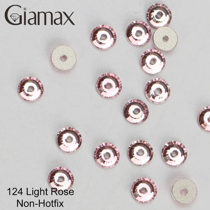 Giamax Purple Velvet Topaz Crystal Rhinestones - Flatback AB Sewing Stones for Garments, Clothes & Bags