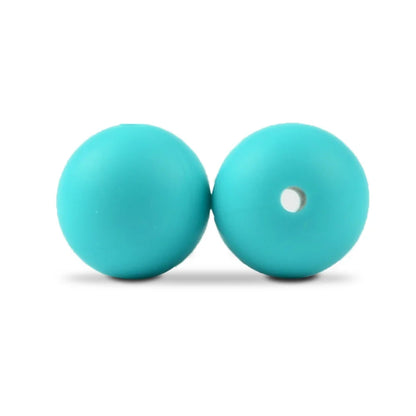 LOFCA Silicone Round Beads 20pcs - 9/12/15mm DIY Jewelry Making Beads for Bracelets, Keychains & Necklaces