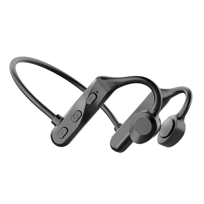 K69 Bone Conduction Earphones – Bluetooth HiFi Wireless Sport Ear-Hook Headset with Mic, Waterproof Earbuds