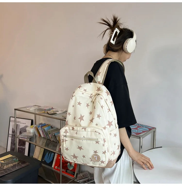 Star Laptop Backpack 17 Inch | Cute Travel & College Bag for Women, Men, Students, Back to School Bookbag