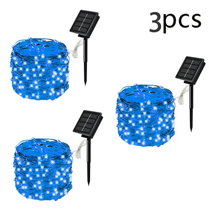Solar LED Fairy String Lights - Waterproof Outdoor Garden Twinkle Lights for Patio & Party Decor
