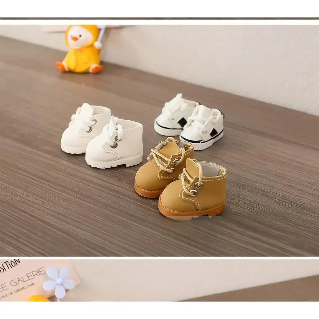 17cm LABUBU Cotton Doll Shoes - Casual Sports Footwear for Dolls, Accessories for Labubu Outfits (Only shoes)